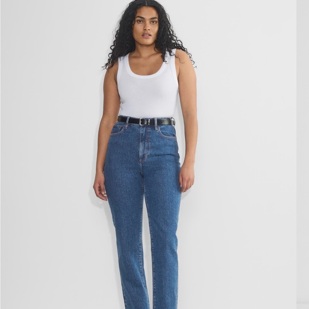 Aritzia Blue Straight Leg Jeans